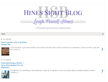 Tablet Screenshot of hinessightblog.com